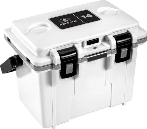 PELICAN IM 14 QT Injection Molded White/Gray Made in USA - View 2