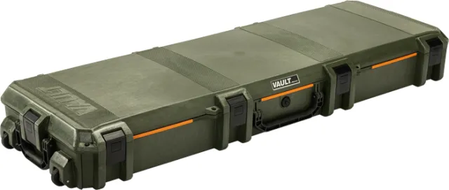 Pelican Vault Double Rifle Case, Wheels, Foam, 53" OD Green - View 2