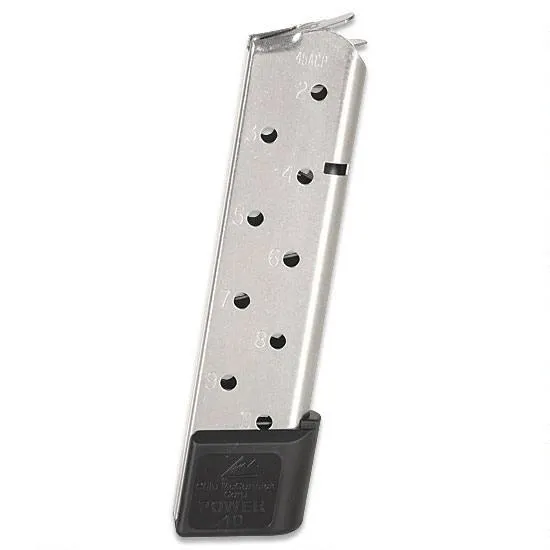 Chip McCormick Railed Power Mag 1911 45 AUTO 10 Rd Stainless - View 2