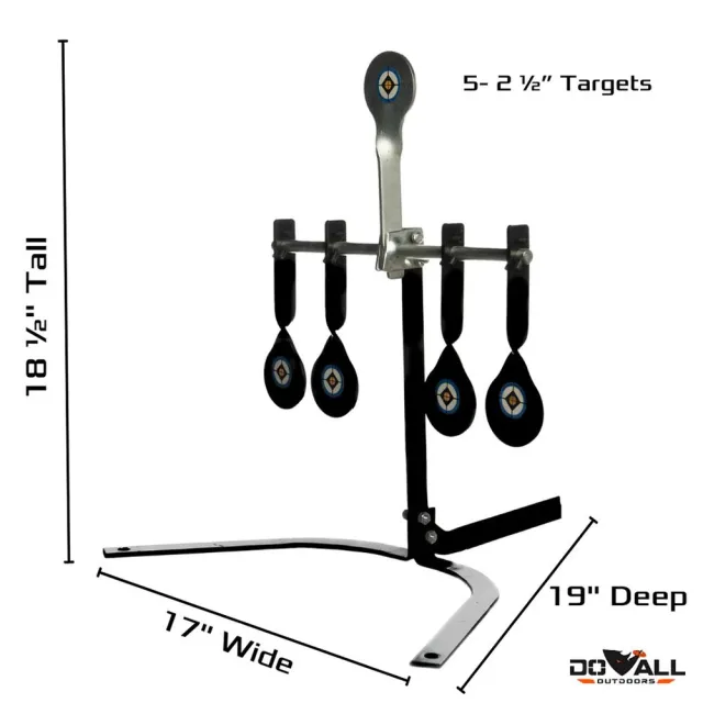 Do-All Outdoors 22AUT Steel .22 Auto Reset Target, 8mm, 2.5" Targets - View 2