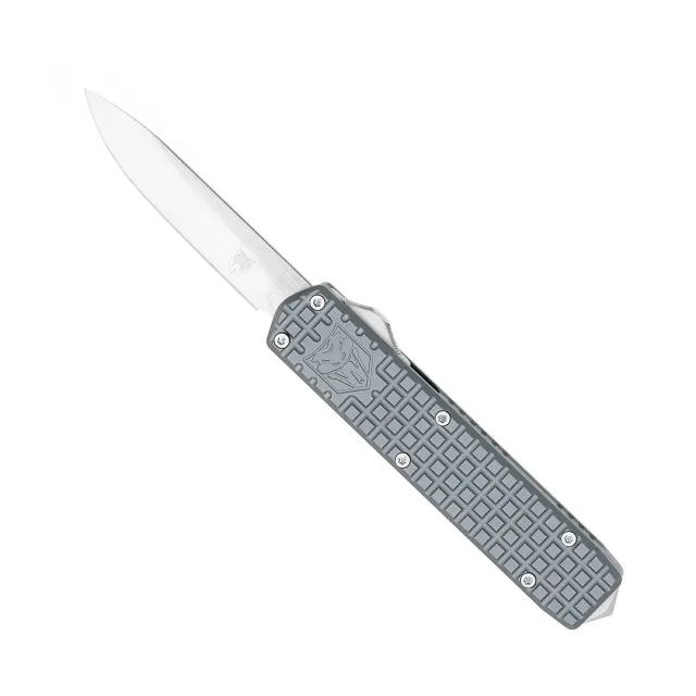CobraTec Knives Small Warrior Gray M390 Drop Point Knife SCTWGRYM390DNS - View 2