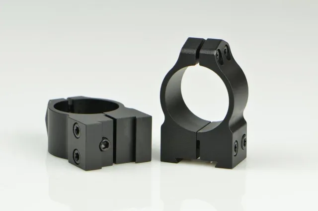Warne 1B1M CZ 527 Maxima Matte Black 1" Medium 0 MOA Rings - View 2