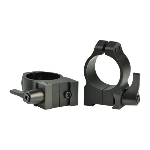 Warne 14BM CZ 550 Maxima Matte Black 30mm Medium Scope Rings - View 2