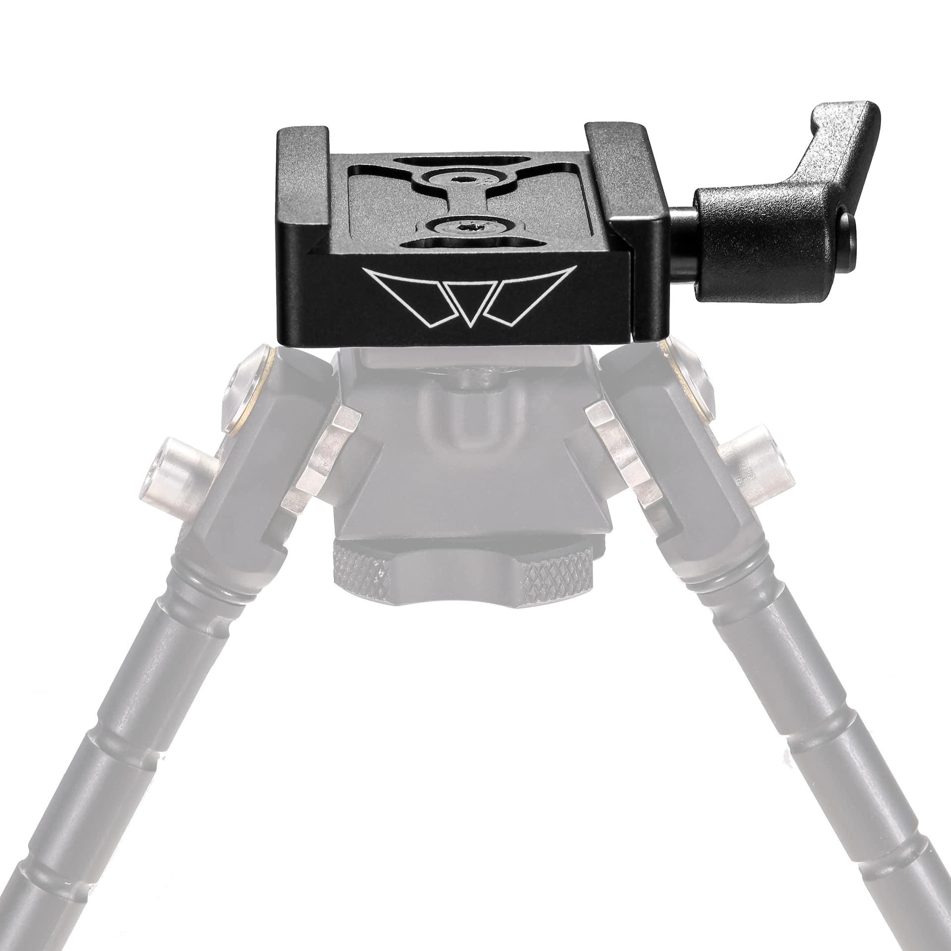 Warne 7955M Skyline ARCA Rail Bipod Adapter Black Anodized Steel - View 2