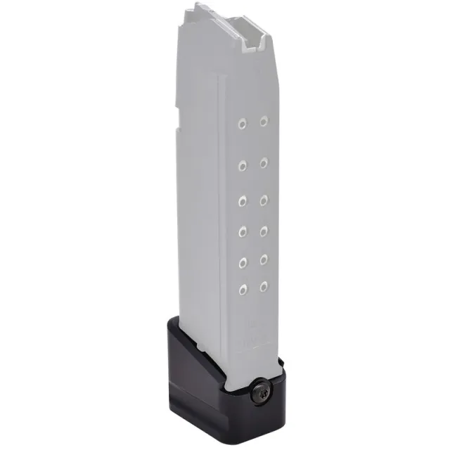 Warne 3126-W Magazine Extension +5/+4 Glock 19/23 9MM/.40 Black Matte - View 2