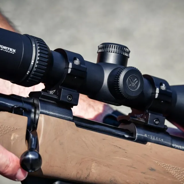 Warne Vapor Horizontal 1in Low Matte Scope Rings V600M - View 2