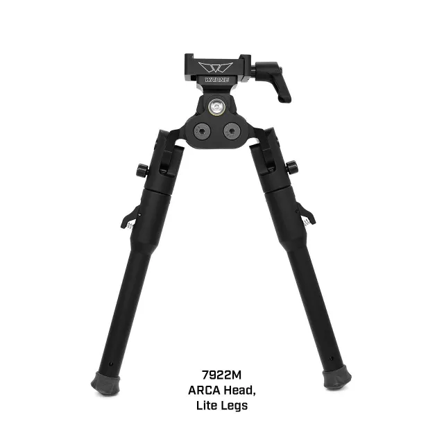 Warne Skyline Pro Bipod 7922M ARCA Head Lite Legs Black Anodized - View 2