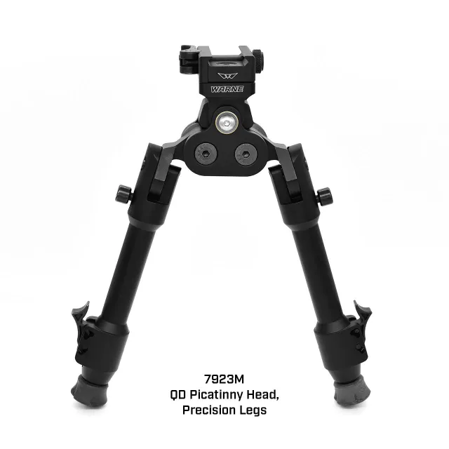 Warne 7923M Skyline Pro Bipod QD Picatinny Black 7075 Aluminum - View 2