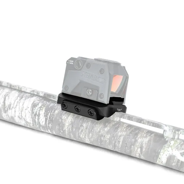 Warne 6112M Shotgun Rib ACRO Mount - Black Anodized Red Dot Base - View 2