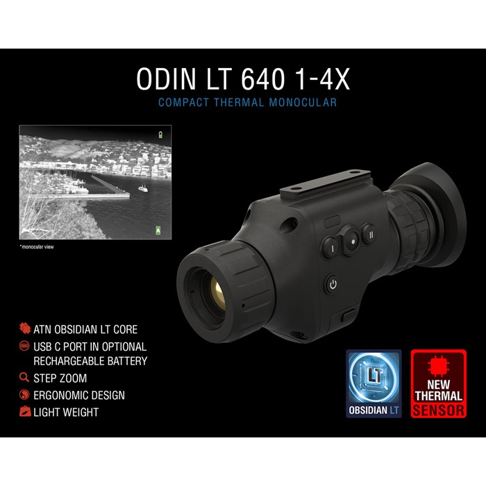ATN ODIN LT 640 Thermal Scope 19mm 1-4x 640x480 TIMNODN619X - View 2