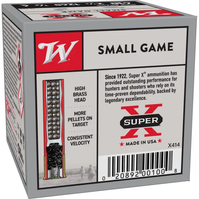 Winchester X414 Super X 410 Gauge 2.50 in 1/2 oz 4 Shot 25 Rounds - View 2