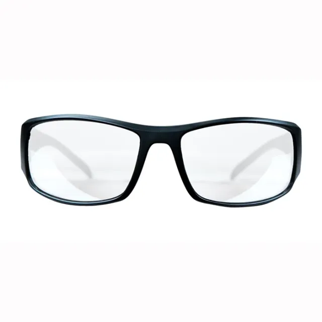 M&P 110168 Thunderbolt Shooting Glasses Clear Mirror Lens Black Frame - View 2
