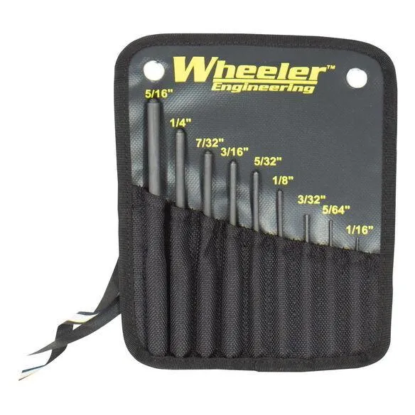 Wheeler 204513 Roll Pin Punch Set 9 Pieces Steel Nylon Pouch - View 2