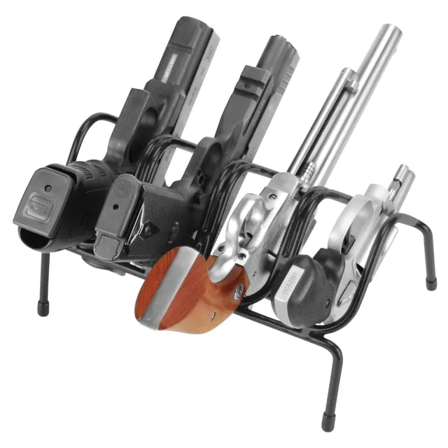 Lockdown 222200 4-Gun Handgun Rack Vinyl-Coated Metal Matte Black - View 2
