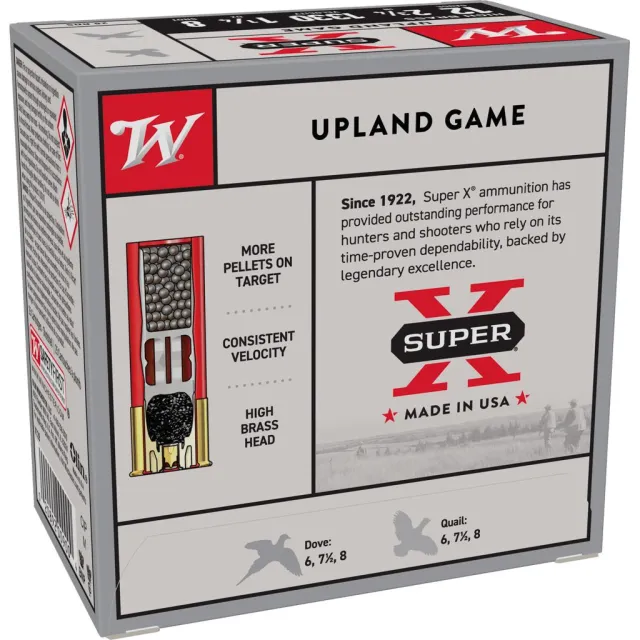 Winchester Ammo X128 Super X Heavy Game Load High Brass 12 Gauge 2.75" 1 1/4 oz 1330 fps 8 Shot 25 Bx/10 Cs - View 2