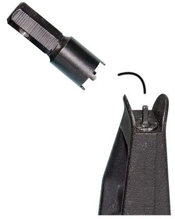 Wheeler Delta Series 156437 AR Front Sight Tool, Steel, Black Zinc Finish, Key Ring Handle, A2 Sight Adjustment - View 2