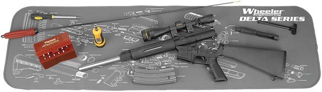 Wheeler Delta Series AR-15 Neoprene Maintenance Mat Dark Gray 20x47 Inches - View 2