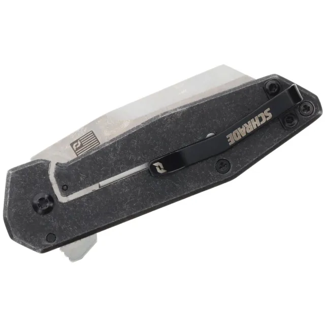Schrade Slyte Compact Folding Knife D2 2.4 In Dark Stonewash Frame Lock - View 2