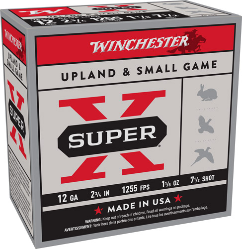 Winchester Super-X 12GA 2.75" 1255F 1-1/8OZ #7.5 250RD - Game Loads for Upland Birds - View 2
