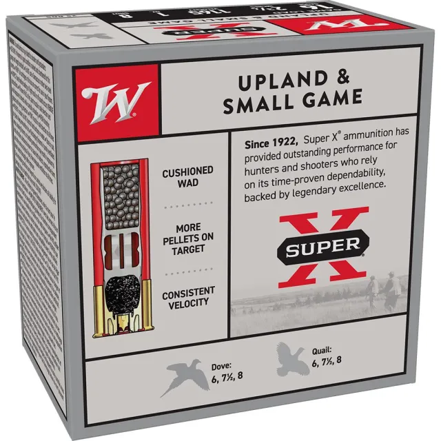 Winchester Super-X 16 Gauge Ammo 2.75" 1oz 1165 fps #8 Shot 25 Round Box - View 2