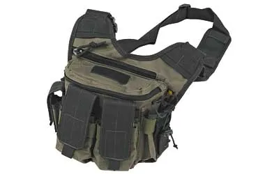 US Peacekeeper P20305 Water-Resistant Sling Pack, OD Green/Black - View 2