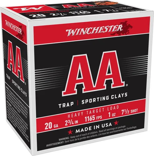 Winchester AA TRGT 20GA 2.75" 1165FPS 1OZ #7.5 250RD Shotgun Ammo - View 2