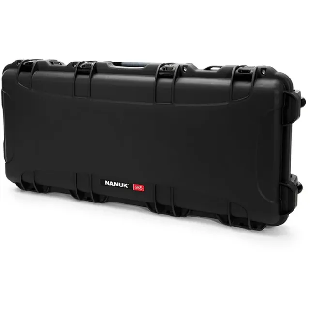 Nanuk 9851001 Black Tactical Rifle Case Waterproof with Foam & Wheels - View 2