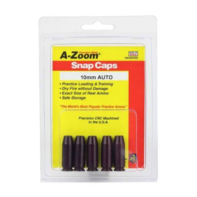 A-Zoom Precision 10mm Auto Dry Fire Snap Caps 5-Pack 15117 - View 2