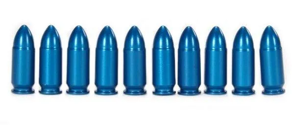 A-Zoom 15316 Snap Caps 9mm Luger Blue 10 Pack Aluminum - View 2