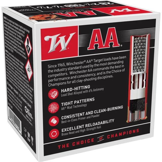 Winchester Ammo AASC287 AA Super Sport Sporting Clay 28 Gauge 2.75" 3/4 oz 1300 fps 7.5 Shot 25 Bx/10 Cs - View 2