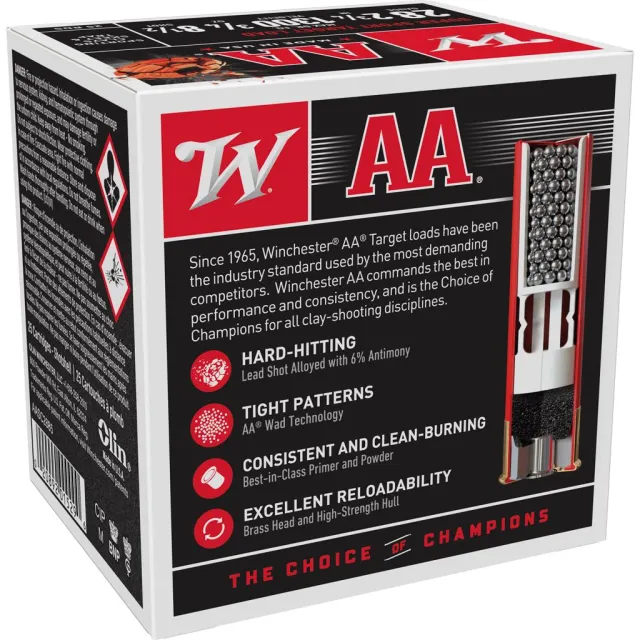 Winchester Ammo AASC2885 AA Super Sport Sporting Clay 28 Gauge 2.75" 3/4 oz 1300 fps 8.5 Shot 25 Bx/10 Cs - View 2