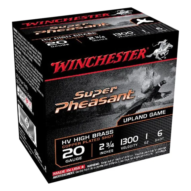 Winchester X20PH6 Super Pheasant 20 Gauge 2.75 in 1 oz #6 Shot 25 Rounds - View 2