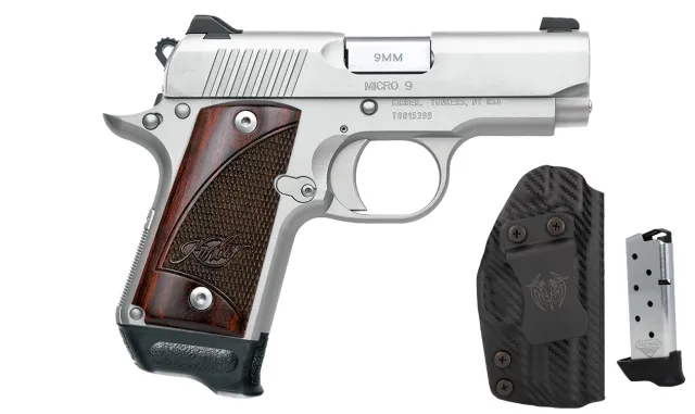 Kimber Micro 9 RTC Bundle 9mm 3.15 Stainless w/UM Tac Holster & 2 Tac Mags - View 2
