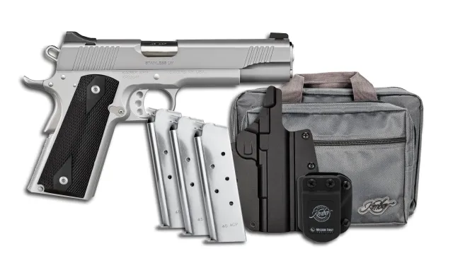 Kimber 1911 LW 45ACP SS Club Bundle with Tactical Holsters & Range Bag - 7rd Magazines - View 2