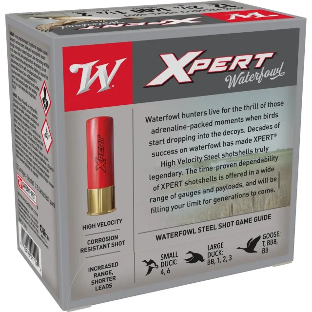 Winchester WEX12H2 12 Gauge 2.75 in 1.125 oz #2 Shot 1400 fps 25 Rounds - View 2