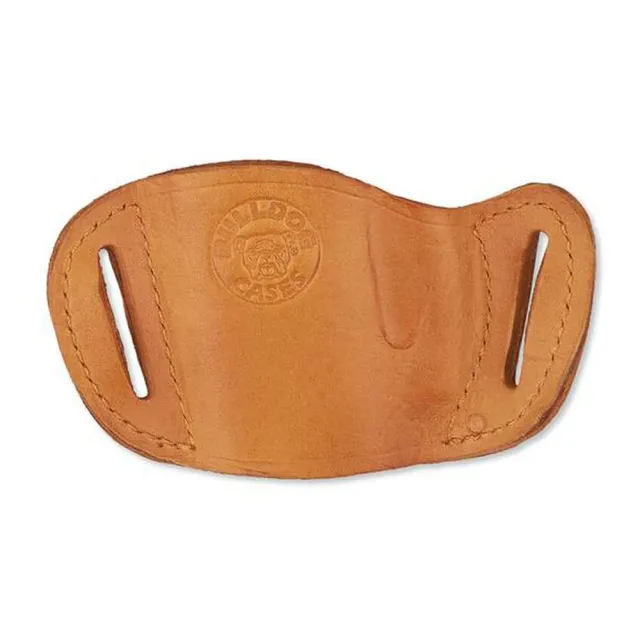 Bulldog MLTL Tan Leather OWB Belt Slide Holster for Large Autos - View 2