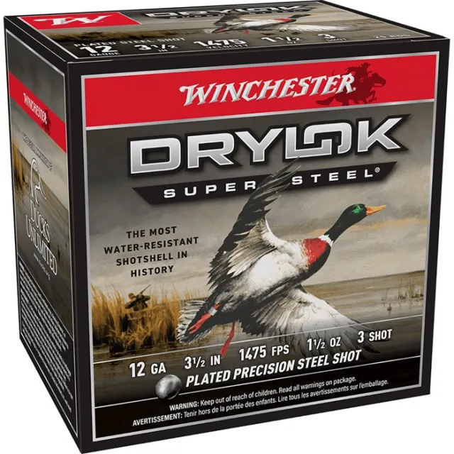 Winchester DryLok Super Steel 12 Gauge Ammo 3.5" 1.5oz #3 Shot 1475fps - View 2