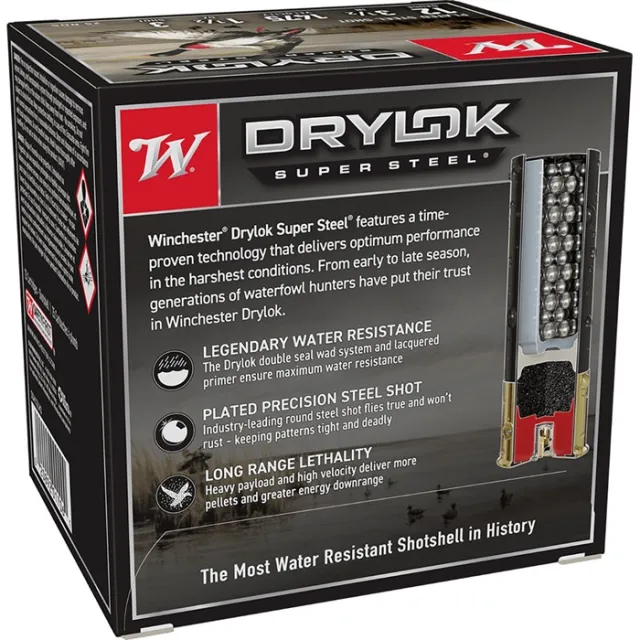 Winchester DryLok Super Steel 12 Gauge Ammo 3.5" 1.5oz #3 Shot 1475fps - View 4
