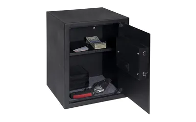 Bulldog BD1070 Digital Pistol Vault, 13.5"x13.5"x17.5", Black, LED, Alarm - View 3