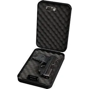 Bulldog BD1126 Personal Vault, Steel, Combo/Key Lock, Black, 9.7"x6.5"x1.8" - View 2