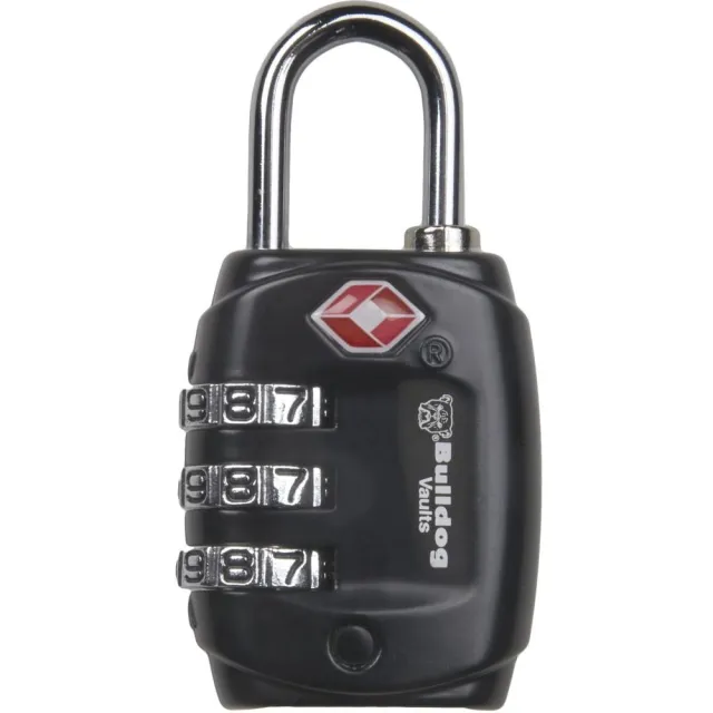Bulldog BD8020 TSA Lock Steel Shackle 0.75 in Combination All Metal - View 2