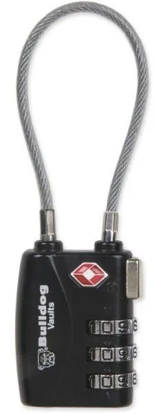 Bulldog Cases BD8022: 2.25" Single Pack TSA-Approved Travel Lock with 4.5" Steel Cable - View 2