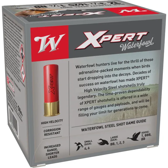 Winchester Ammo WEX12LMBB Super X Xpert High Velocity 12 Gauge 3.50" 1 1/4 oz 1625 fps BB Shot 25 Bx/10 Cs - View 2