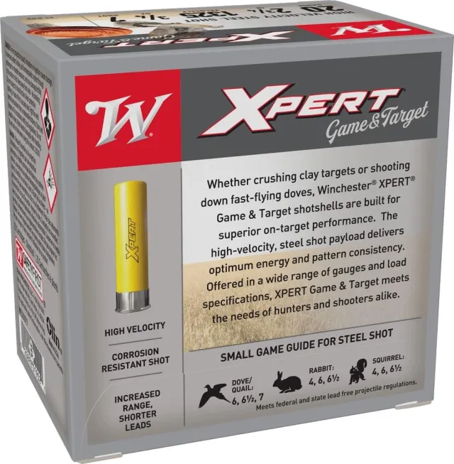 Winchester WE20GT7 20 Gauge 2.75 in 3/4 oz #7 Steel Shot 25 Rounds - View 2
