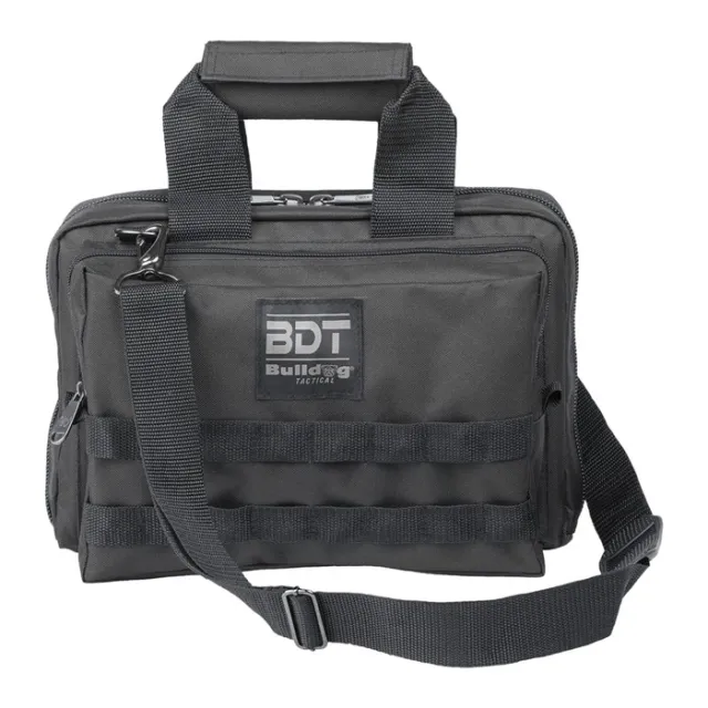 Bulldog BDT917B Deluxe 2 Pistol Range Bag with Strap Black - View 2