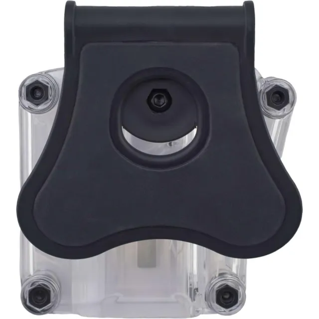 Bulldog MX-002 Multi Fit Polymer Holster Clear/Black Paddle RH - View 2