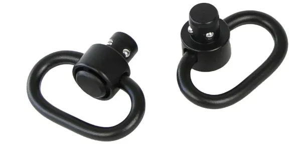 Bulldog BD884 Deluxe Push Button Swivel Black 1.25" Steel - View 2