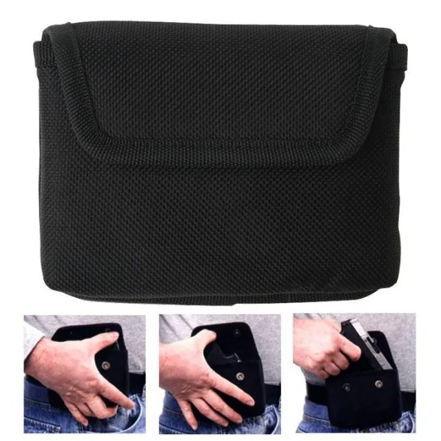 Bulldog BD841 Black Nylon Ambidextrous Cell Phone Holster .380 Autos - View 2