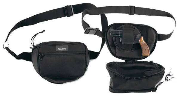 Bulldog BD850 Fanny Pack Handgun Holster Black Nylon 50" Waist - View 2