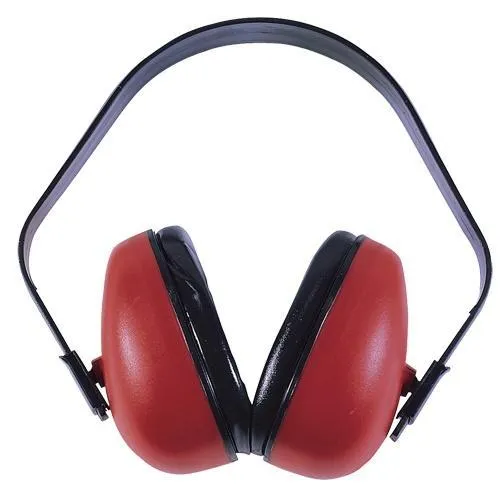 Radians DF0310HC Earmuff Polymer 23 dB Over Head Black Red Adult Pair - View 2